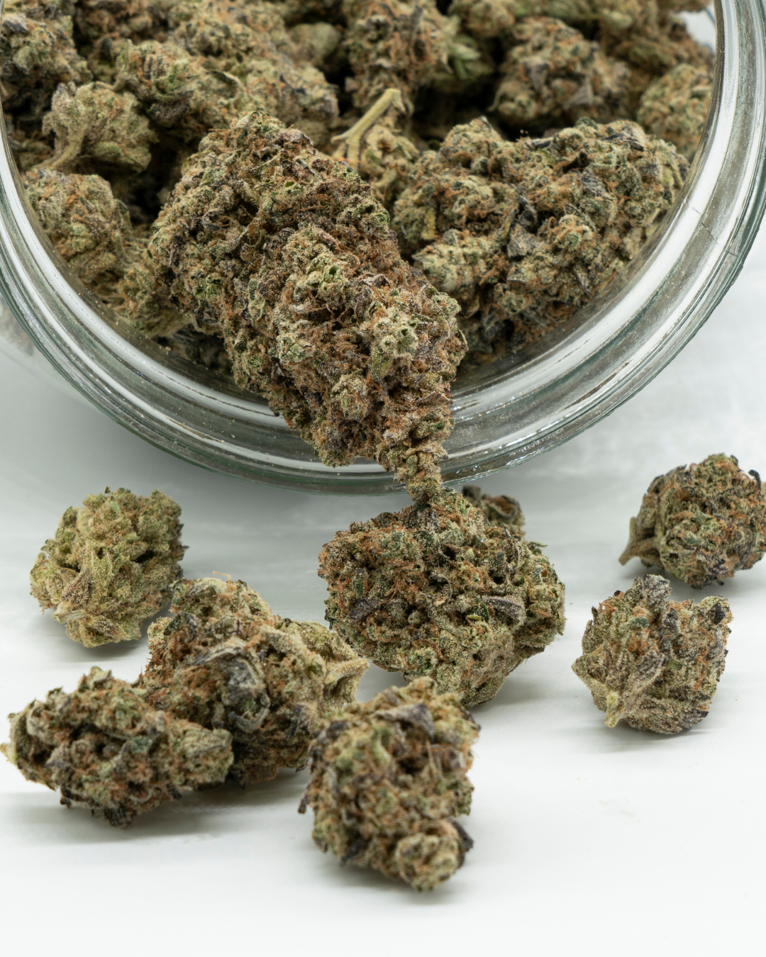 cannabis flower in dispensary